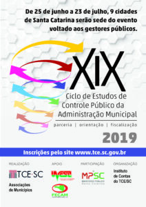 Read more about the article XIX Ciclo de Estudos de Controle da Administração Municipal (TCE/SC)