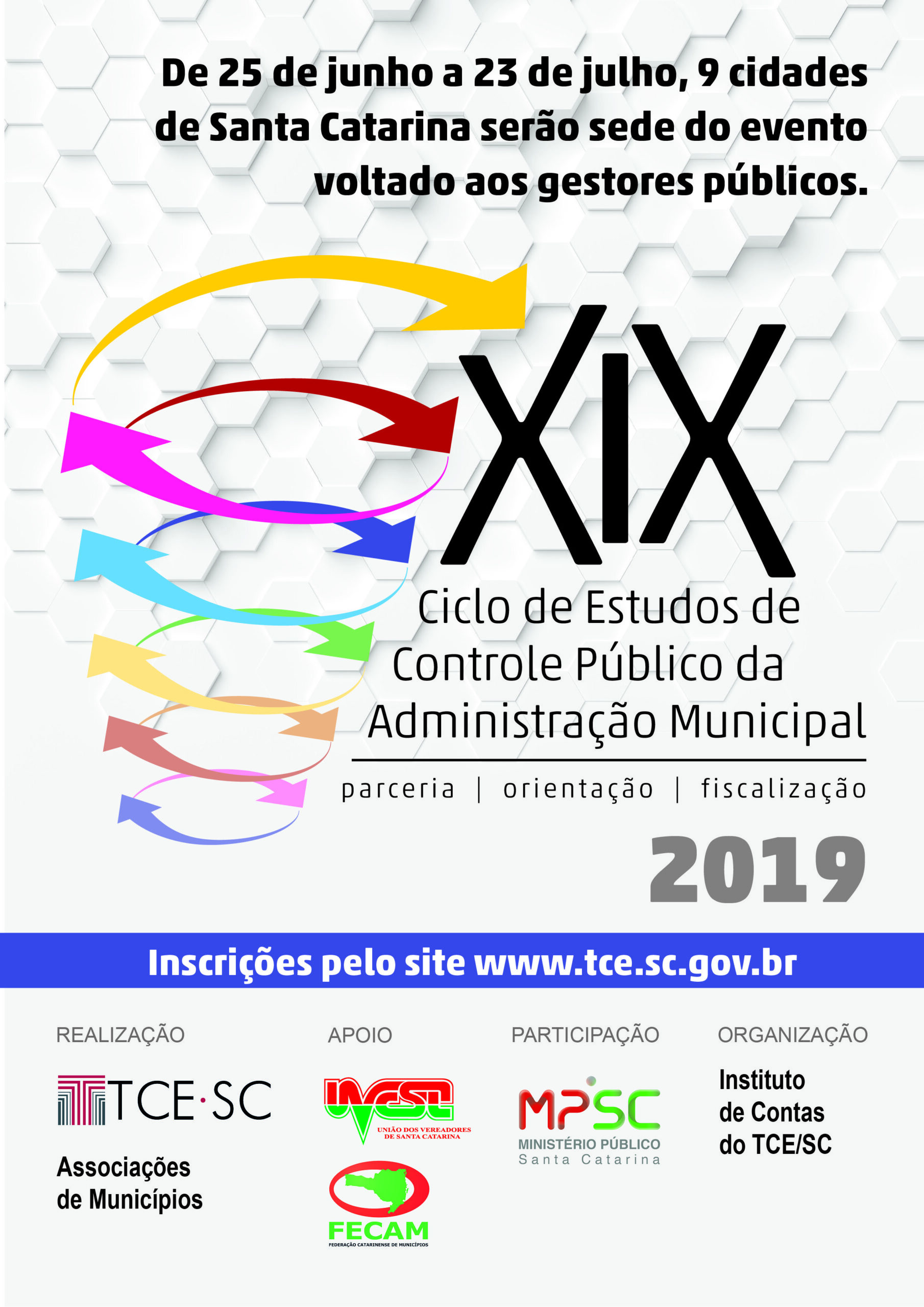 You are currently viewing XIX Ciclo de Estudos de Controle da Administração Municipal (TCE/SC)