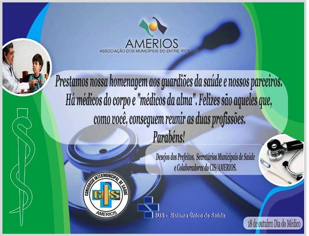 You are currently viewing CIS/AMERIOS parabeniza todos médicos